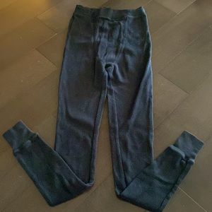 SKIMS cotton ribbed leggings black size xxs